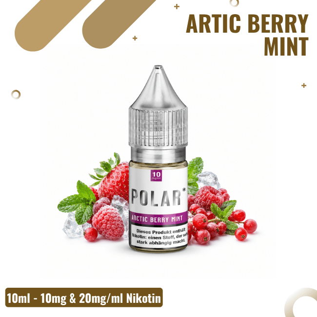 Polar Liquid NicSalt 10ml - Arctic Berry Mint - 20mg Nikotin