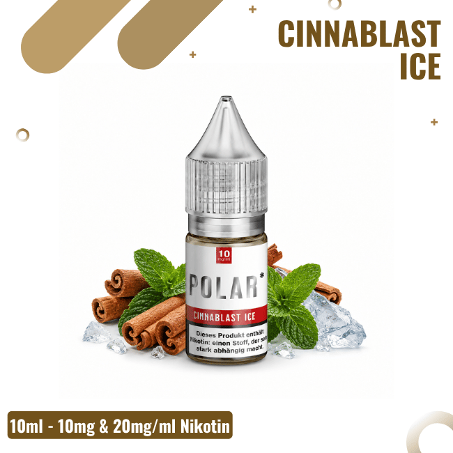 Polar Liquid NicSalt 10ml - Cinnablast Ice - 10mg Nikotin