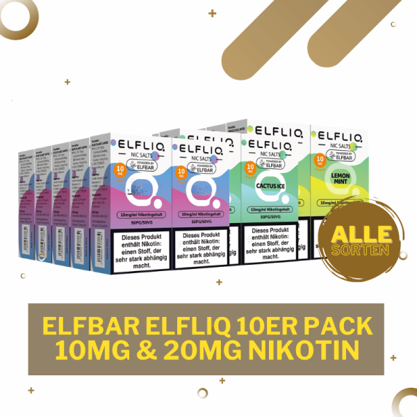 10er Pack Elf Bar Elfliq Nikotinsalz Liquid kaufen