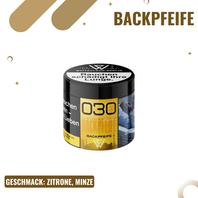 030 - Backpfeife 180g - Shisha Tabak