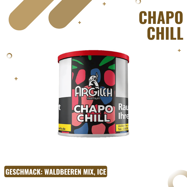 Argileh Tobacco 200g - Chapo Chill - Shisha Tabak