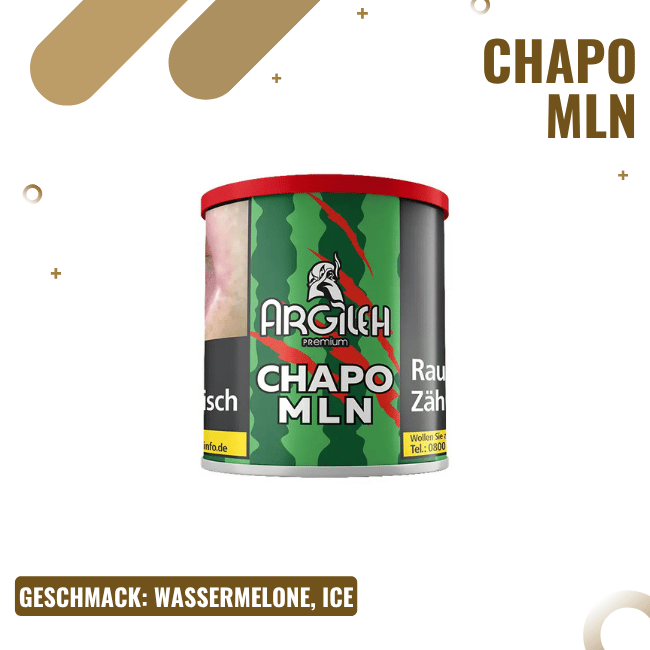 Argileh Tobacco 200g - Chapo Mln - Shisha Tabak