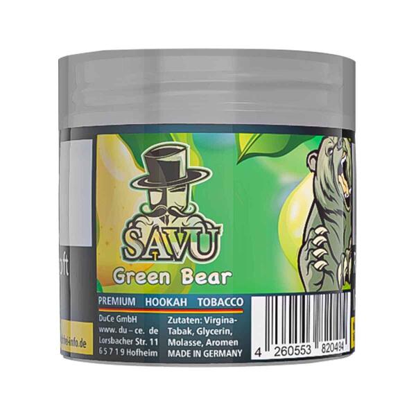 Savu Premium Tobacco 25g - Green Bear