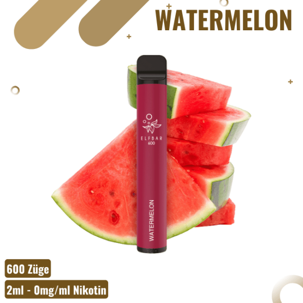 Elf Bar 600 - Watermelon - Nikotinfreie Einweg Vape