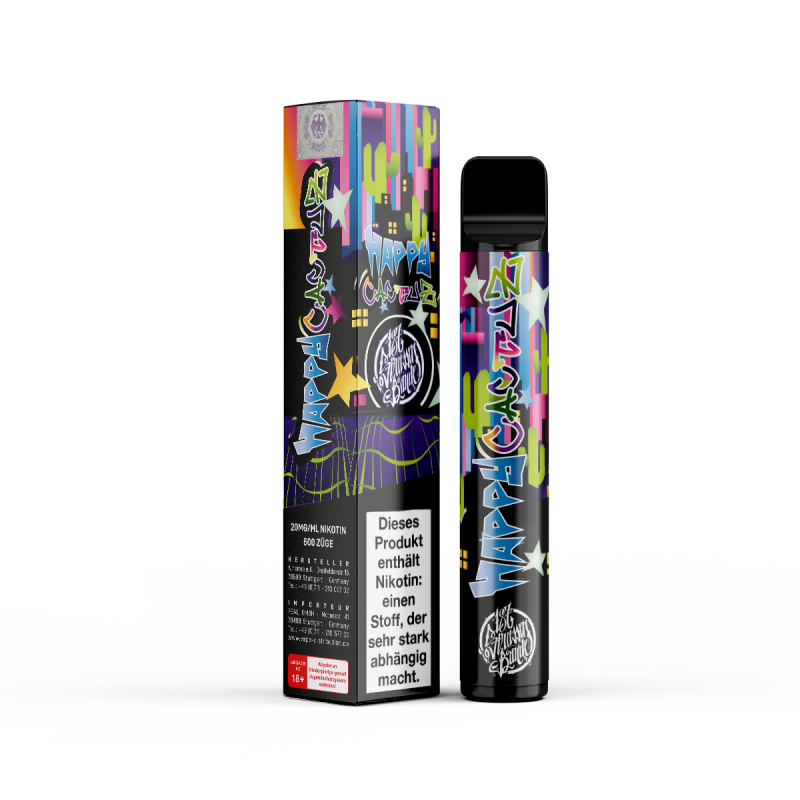 187 Vape - Happy Cactuz - Einweg E-Shisha - 600 Züge - mit Nikotin