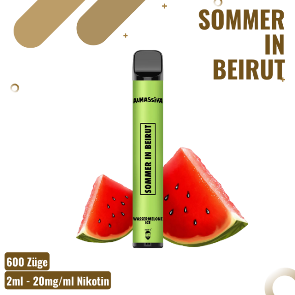 Al Massiva Vape - Sommer in Beirut - E-Shisha - bis zu 600 Züge