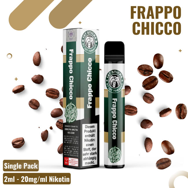 187 Vape - Frappo Chicco - Einweg E-Shisha - 600 Züge - mit Nikotin