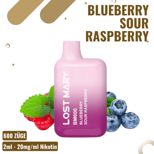 Lost Mary BM600 - Blueberry Sour Raspberry