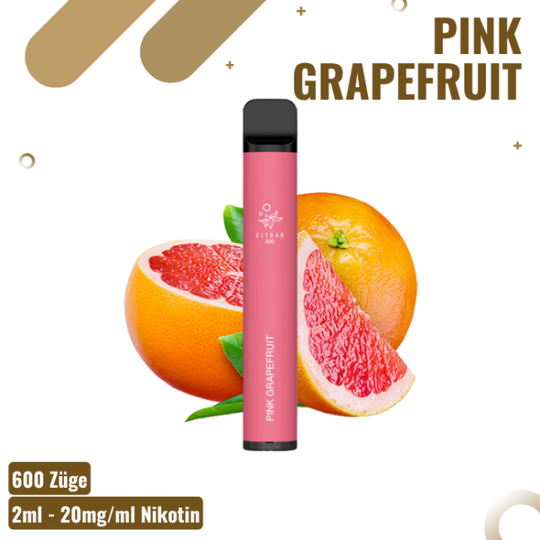 Elf Bar 600 - Pink Grapefruit - Einweg Vape