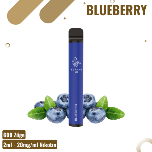 Elf Bar 600 - Blueberry - Einweg Vape