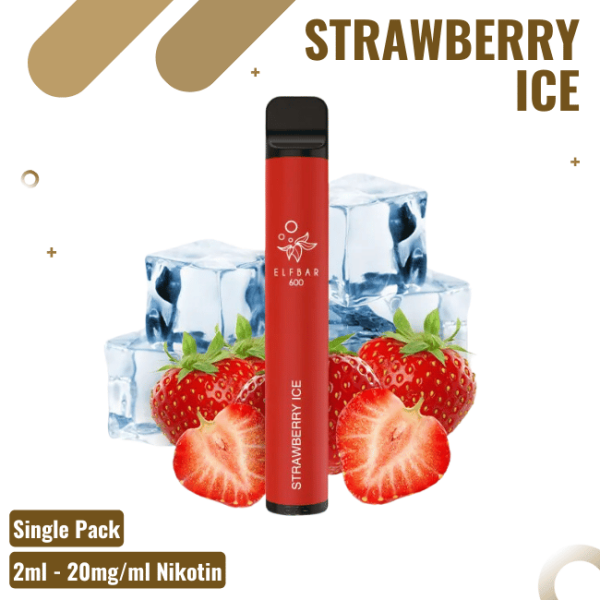 Elf Bar 600 - Strawberry Ice - Einweg Vape