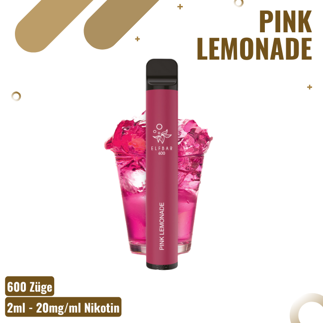 Elf Bar 600 - Pink Lemonade - Einweg Vape