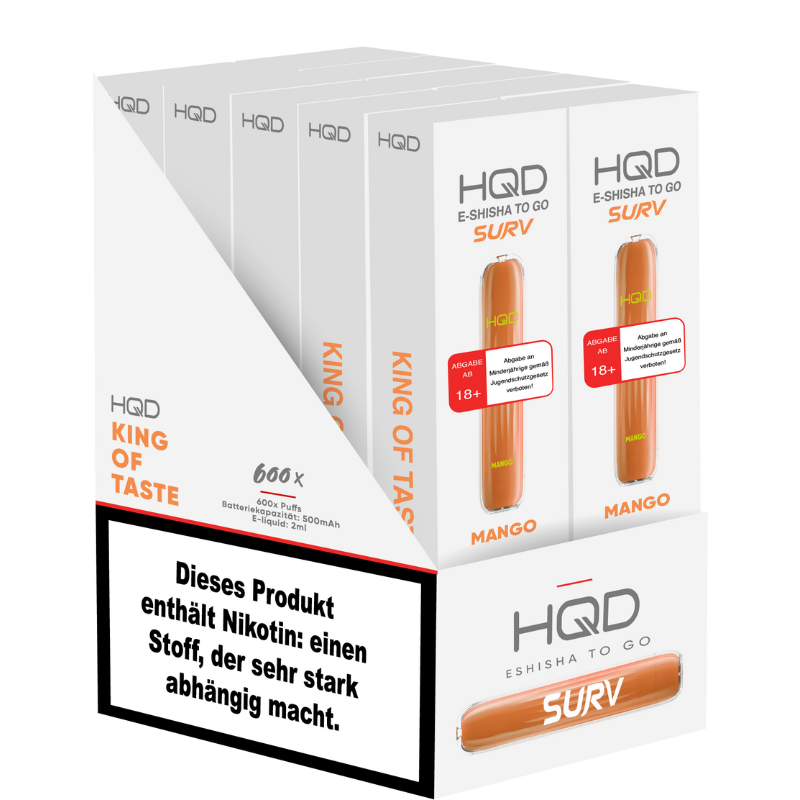 HQD VAPE 600 - Ice Mango/Mango - 10er Packung