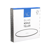 AO Glas-Kohleteller - Silber