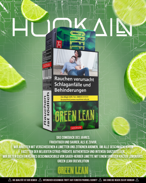 Hookain Tabak 25g - Green Lean