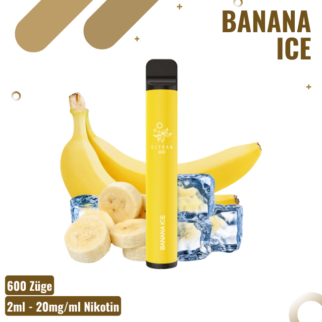 Elf Bar 600 - Banana Ice - Einweg Vape