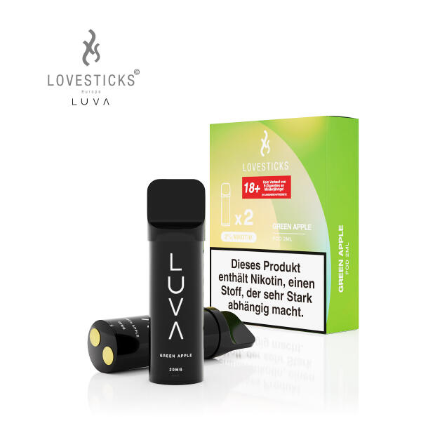 Lovestick Luva Pods - Green Apple - 2er Pack - 20mg/ml