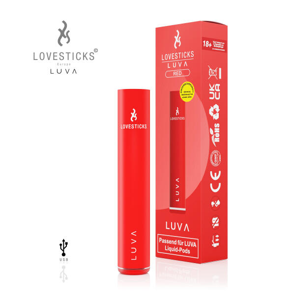 Lovestick Luva - Basisgerät Rot - Passend für Luva Pods