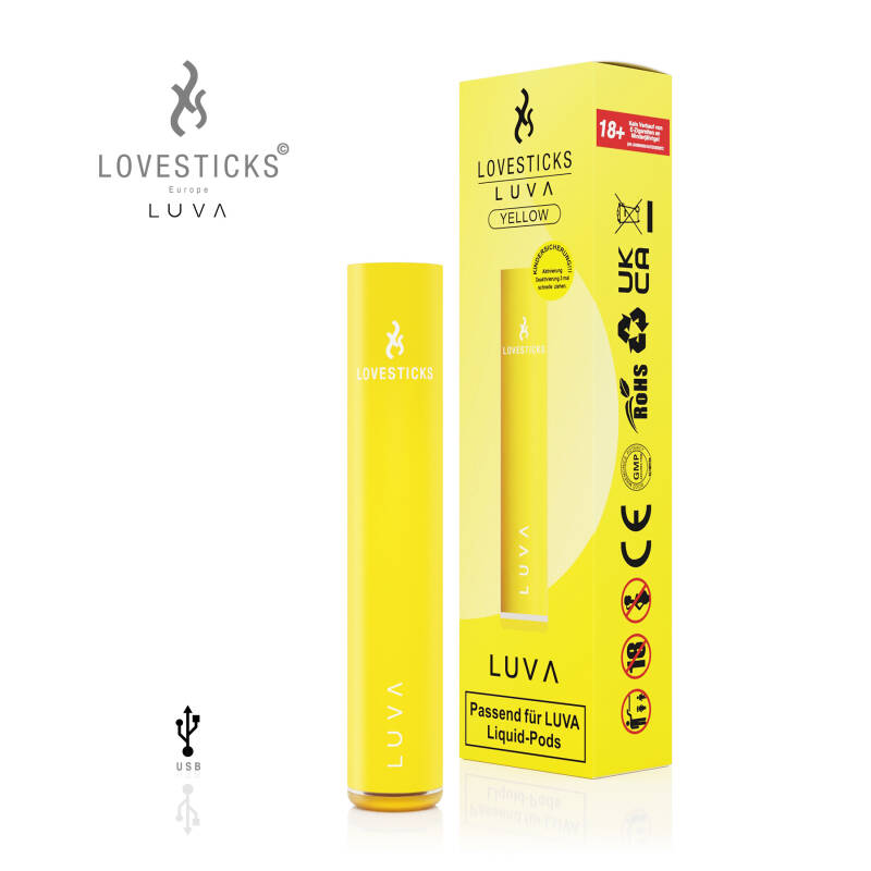 Lovestick Luva POD - Basisgerät Gelb - E-Shisha mit Podsystem
