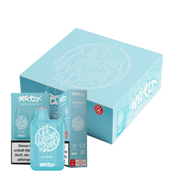 187 Vape Box E-Shisha - Blueberry - 10er Packung - Einweg E-Zigarette - 20mg