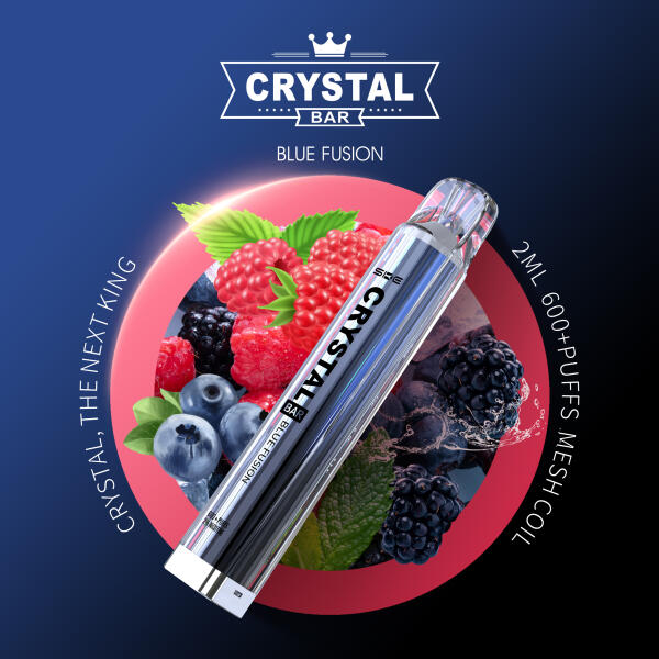 SKE Crystal Vape 600 - Blue Fusion - Einweg E-Zigarette - 2% Nikotin
