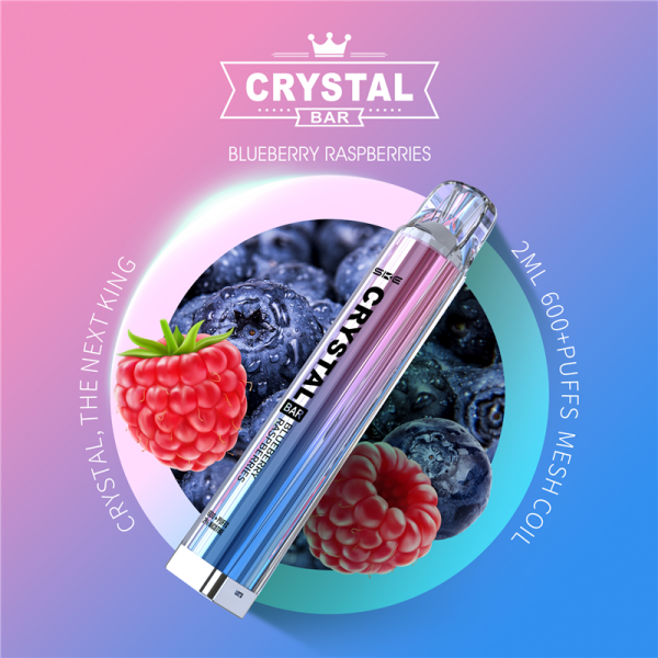 SKE Crystal Vape 600 - Blueberry Raspberries - Einweg...