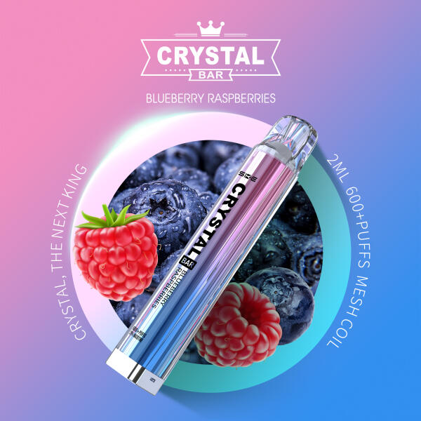 SKE Crystal Bar 600 - Blueberry Raspberries - Einweg E-Zigarette - 2% Nikotin