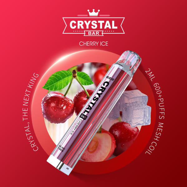 SKE Crystal Vape 600 - Cherry Ice - Einweg E-Zigarette - 2% Nikotin