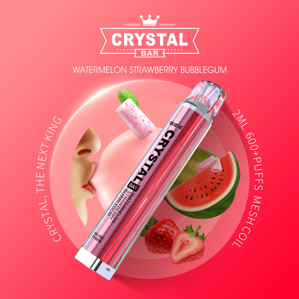 SKE Crystal Vape 600 - Watermelon Strawberry - Einweg E-Zigarette - 2% Nikotin