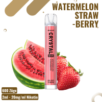 SKE Crystal Vape 600 - Watermelon Strawberry - Einweg...