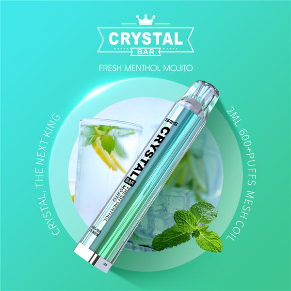 SKE Crystal Vape 600 - Fresh Menthol Mojito - Einweg...