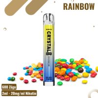 SKE Crystal Vape 600 - Rainbow - Einweg E-Zigarette - 2%...