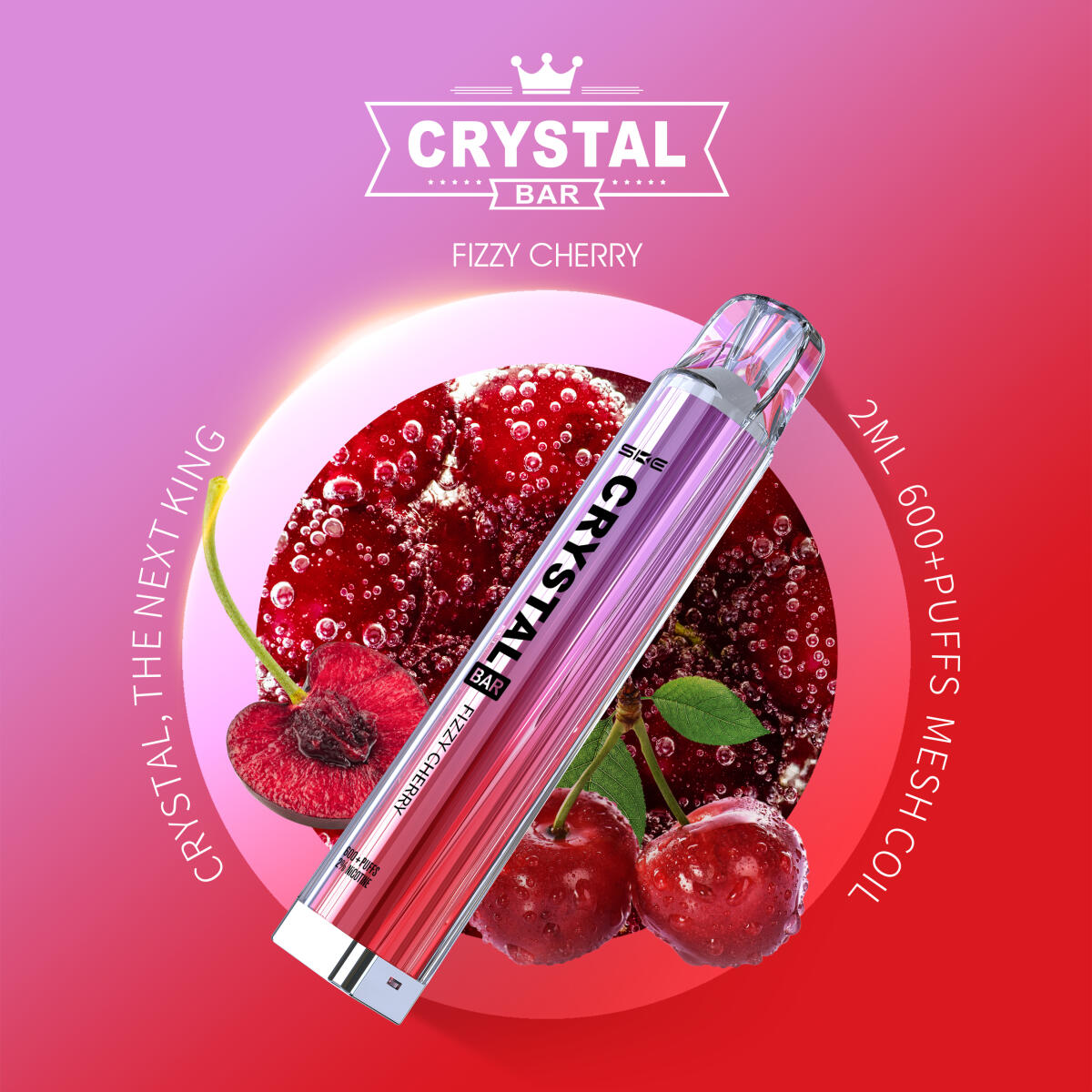SKE Crystal Vape - Fizzy Cherry - Einweg E-Zigarette, 5,90 €