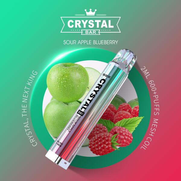 SKE Crystal Bar 600 - Sour Apple Blueberry - Einweg Vape - 2% Nikotin
