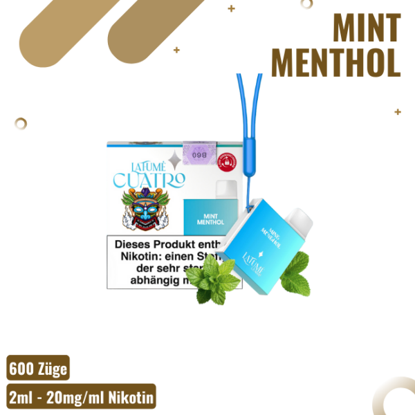 La Fume Cuatro - Mint Menthol - Einweg E-Shisha - 600...