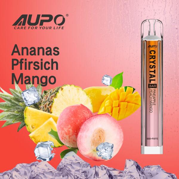 Aupo Crystal Vape - Pineapple Peach Mango - Einweg E-Zigarette