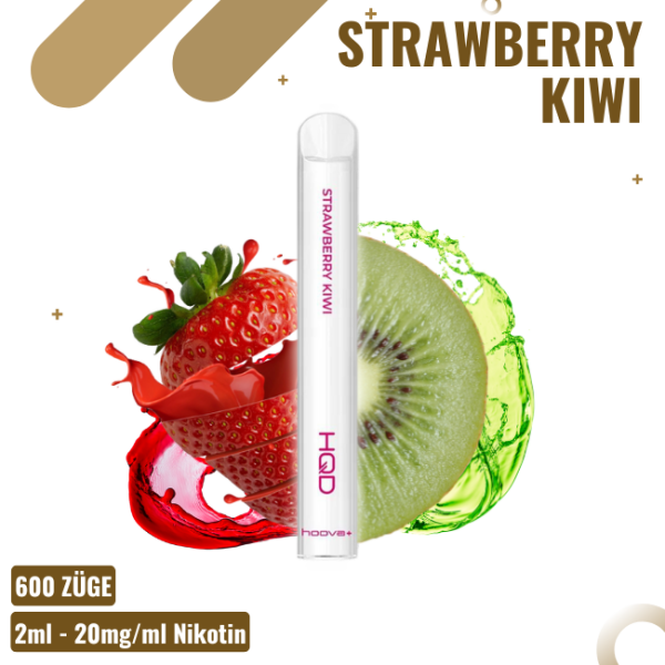 HQD Hoova 600 Plus - Strawberry Kiwi - Einweg E-Zigarette