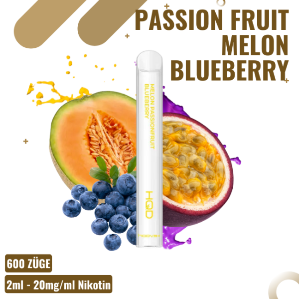 HQD Hoova 600 Plus - Melon Passionfruit Blueberry -...