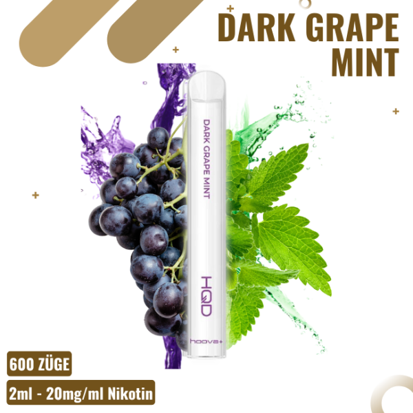 HQD Hoova 600 Plus - Dark Grape Mint - Einweg E-Zigarette