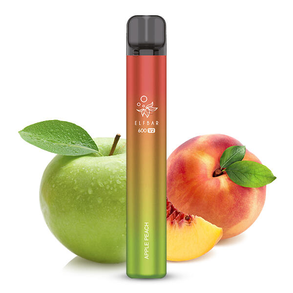 Elf Bar 600 V2 - Apple Peach - E-Zigarette - Mesh Coil