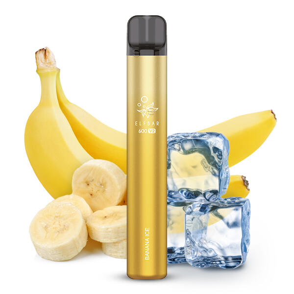 Elf Bar 600 V2 - Banana Ice - E-Zigarette - Mesh Coil