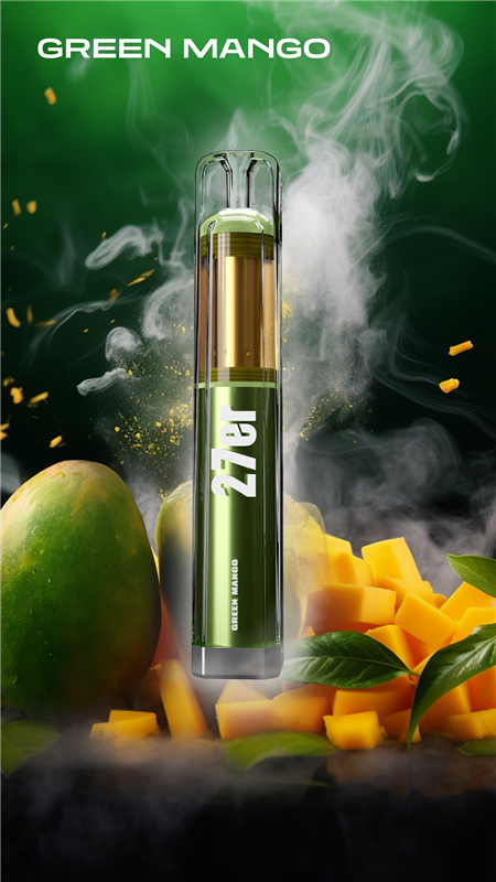 27er Vape 800 - Green Mango - Einweg E-Shisha