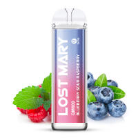 Lost Mary QM600 - Blueberry Sour Raspberry - Einweg E-Zigarette - 600 Z&uuml;ge