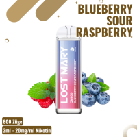 Lost Mary QM600 - Blueberry Sour Raspberry - Einweg Vape