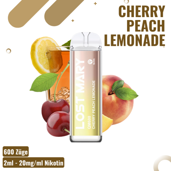 Lost Mary QM600 - Cherry Peach Lemonade- Einweg...