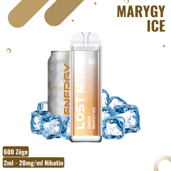 Lost Mary QM600 - Marygy Ice - Einweg Vape - 600 Züge