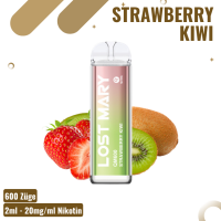 Lost Mary QM600 - Strawberry Kiwi - Einweg E-Zigarette -...