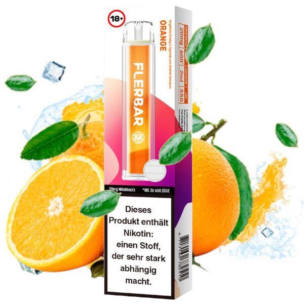 Flerbar Vape 600 - Orange - Einweg E-Zigarette