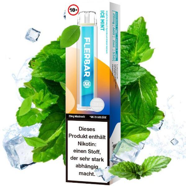 Flerbar Vape 600 - Ice Mint - Einweg E-Zigarette