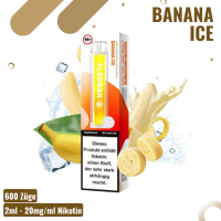 Flerbar Vape 600 - Banana Ice - Einweg E-Zigarette